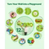 SucceBuy Caterpillar Children Wall Busy Board 12 Activities Montessori Sensory Learning Center for Kids 3-12 Years Playroom Toys