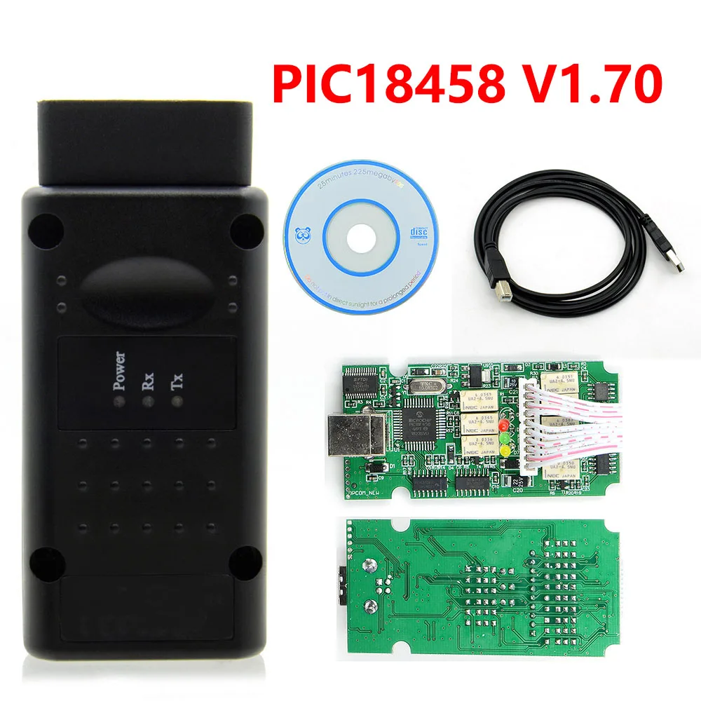 Opcom OP COM 1.99/1.70/1.78 PIC18F458 FTDI Can be Flash update OBD2 Car CAN BUS Diagnostic Tool