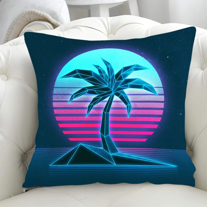 

Neon Art Ornamental Pillows for Living Room Pillowcase 45*45 Sofa Cushion Cover 45x45cm Decorative Pillowcases 40x40 Fall Decor