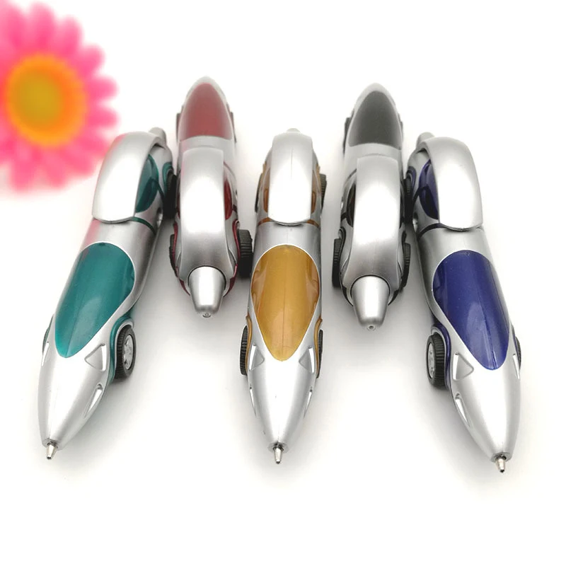 Funny Novelty Racing Car Design Ballpoint Pen Portable Ball Pens School Office Supplies Toys For Kids Gift