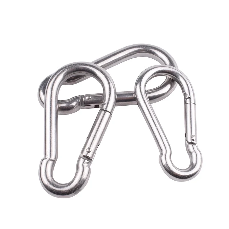 304 / 316 Stainless Steel Heavy Duty Carabiner Clip Spring Snap Hook Safety Buckle Outdoor Camping Tools M4 M5 M6 M7 M8 - M14