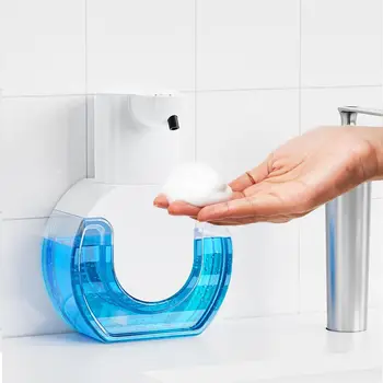 Dispenser di sapone liquido/schiuma con senso automatico a infrarossi intelligente impermeabile IPX5 da tavolo o touchless di grande capacità da 420 ml