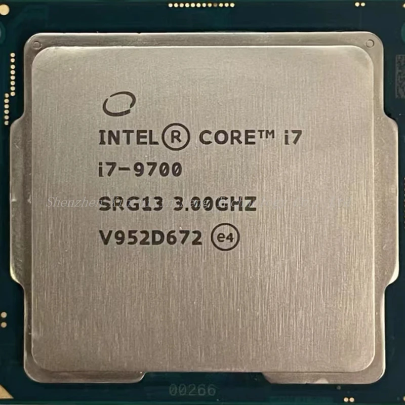 Intel Core I7-9700 I7 9700 3.0 Ghz Utilizzato Processore Cpu A Otto Core A Otto Thread 12M 65W Lga 1151