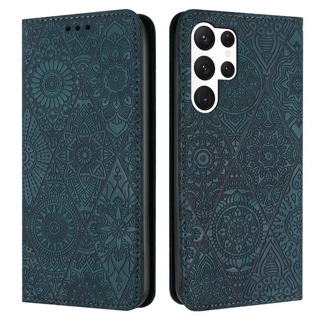 Flip Cover Samsung Galaxy S23 Ultra 5G Style Leather 3D Pattern