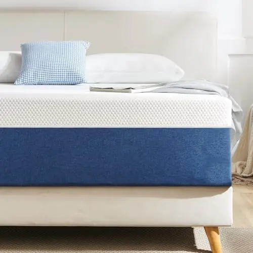 10 Inch Gel Memory Foam Mattress Firm Support Removable Cover Fits Various Bed Frames Non Fiberglass Queen Size Mattress