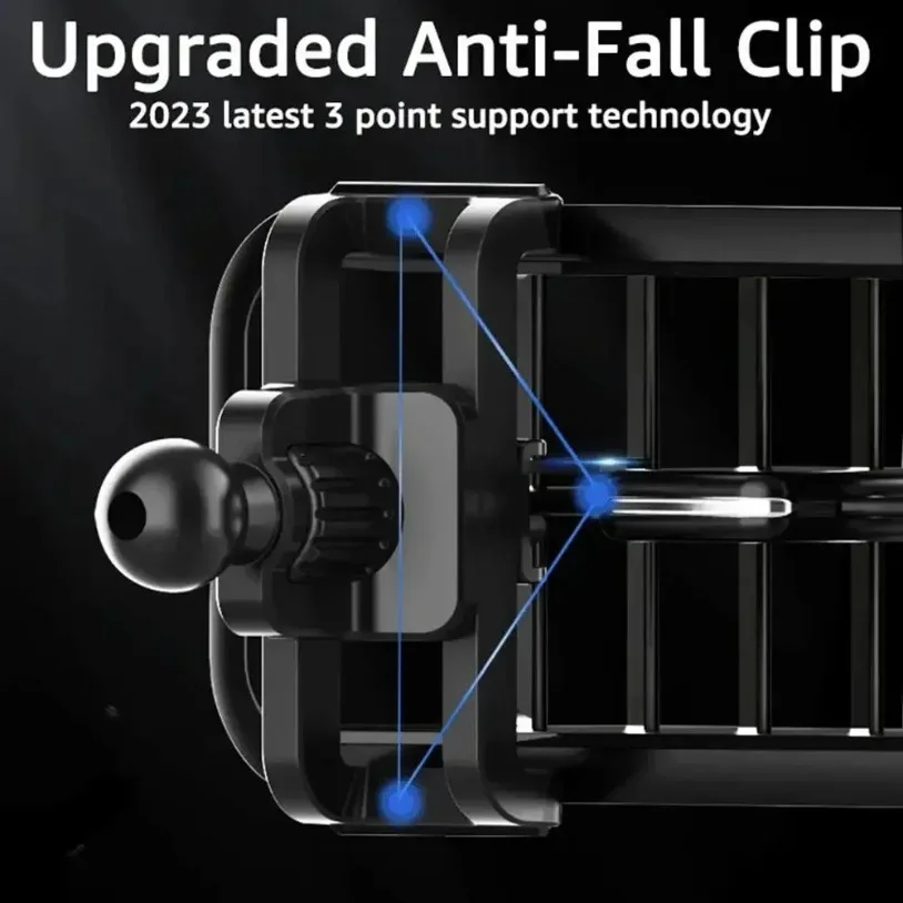 Car 17mm Ball Head Base Car Air Vent Clip Cell Phone Holder Stand Air Outlet Hook Clamp Accessories Universal Auto GPS Brackets