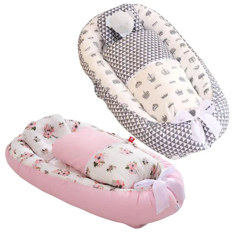 PortableBabySleepingBasketWovenBasketSleepingBedsideSleeper