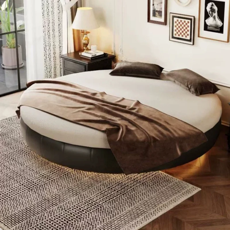 Letti Unici Europei per Adulti, Letti a Castello Tatami, Letti a Terra con Baldacchino, Set di Mobili di Lusso per Camera da Letto - immagine 3