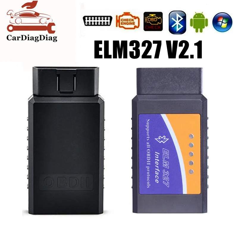 2022 Elm 327 V 2.1 Adattatore Bt Funziona Su Android Torque Elm327 Interfaccia Bluetooth V2.1 Obd2 / Obd Ii Auto Car Diagnostic-Scanner