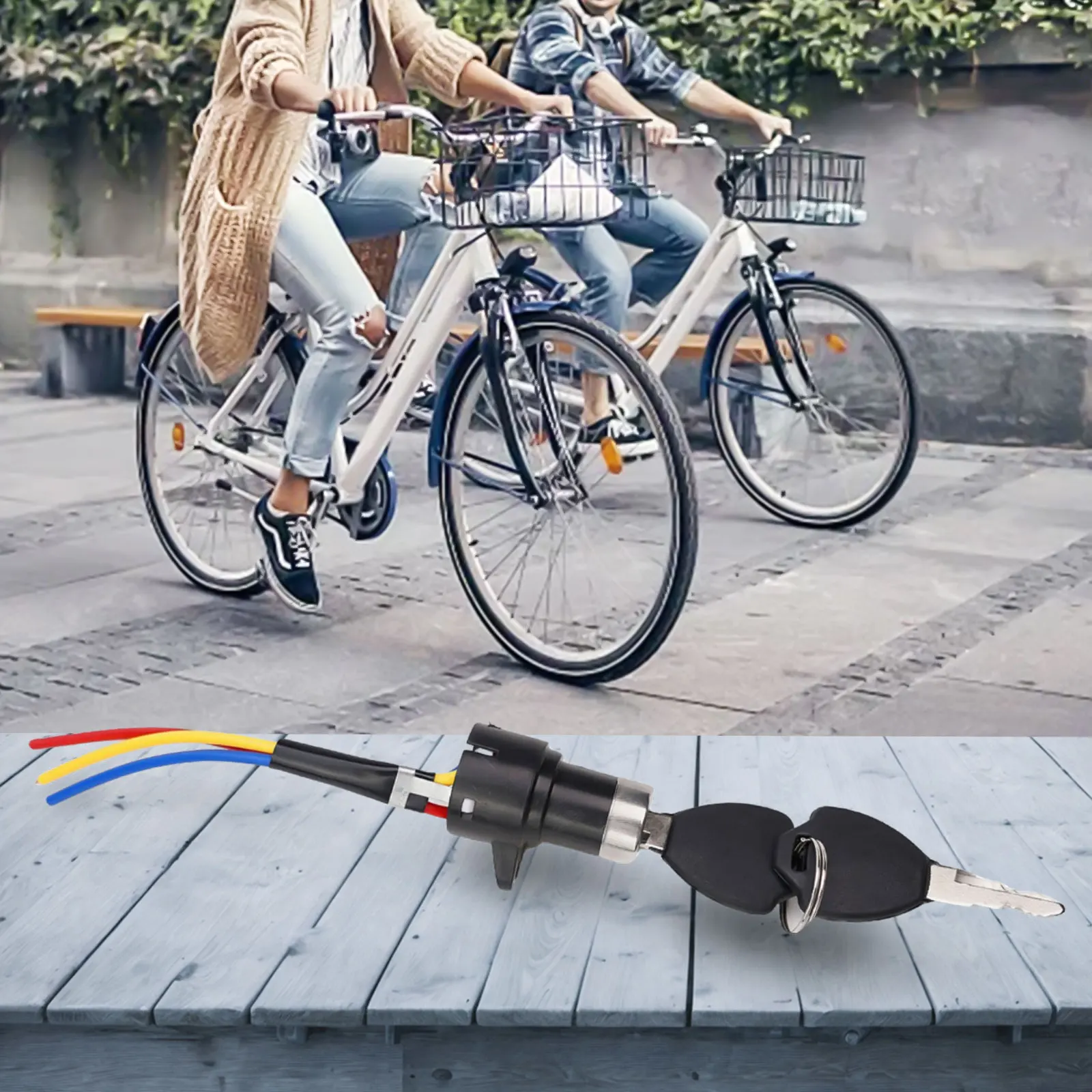 Bicycle Big D Lock And Key Cadenas Velo Abus Bordo XPlus Big Alarm