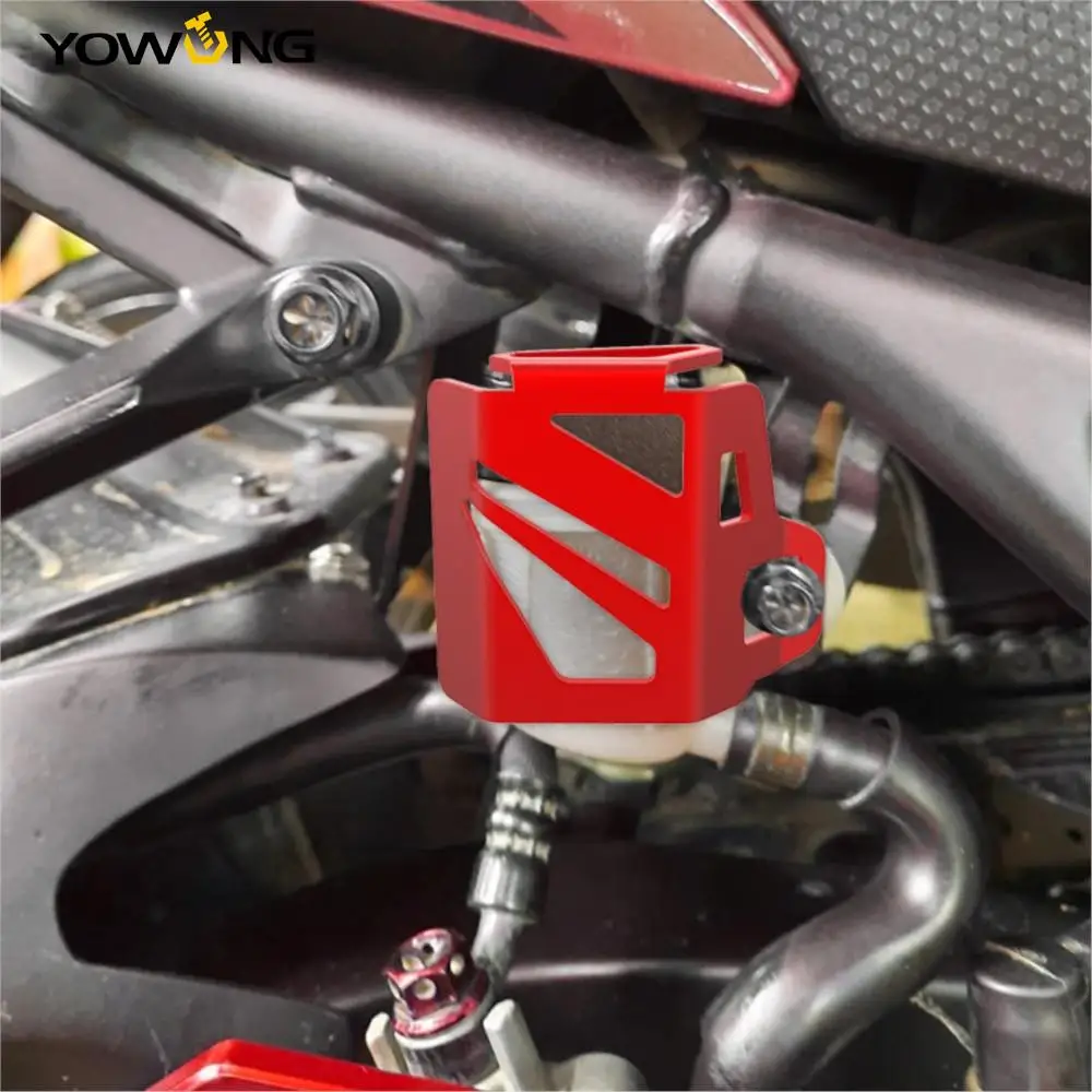 For SUZUKI GSX-S 125 150 1000/F/ABS GSXS GSX-S125 GSXS1000 Moto Rear Brake Fuel Tank Fluid Reservoir Cover Guard CNC Accessories