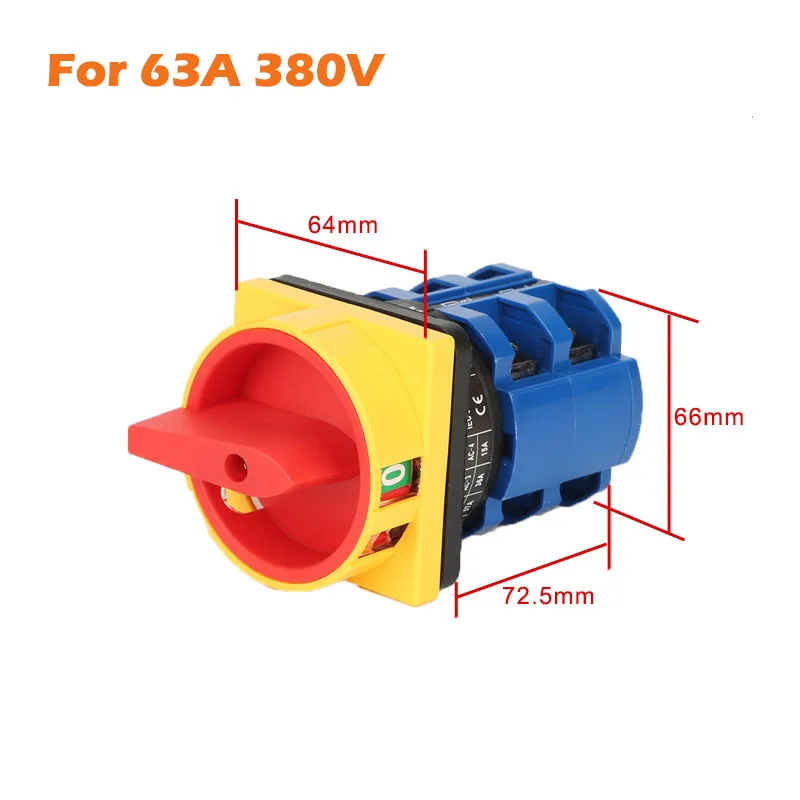 rotativo de cadeado, LW26GS-20, LW26GS-32, LW26GS-63, 20A 32A 63A