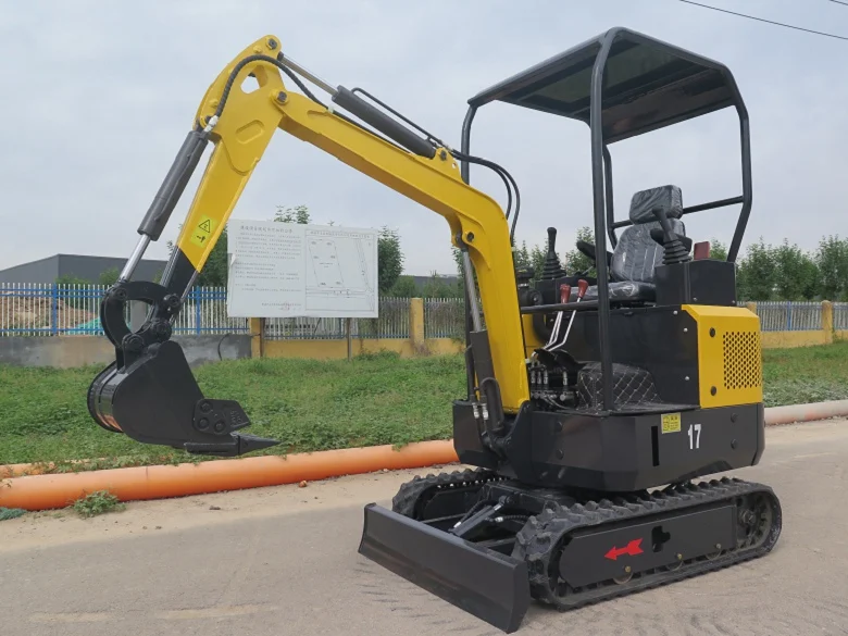 Mini Piccolo Escavatore Cingolato Bagger Escavatore Mini 1.7Ton T Mini Escavatore Compatto Con Funzione Di Oscillazione Laterale