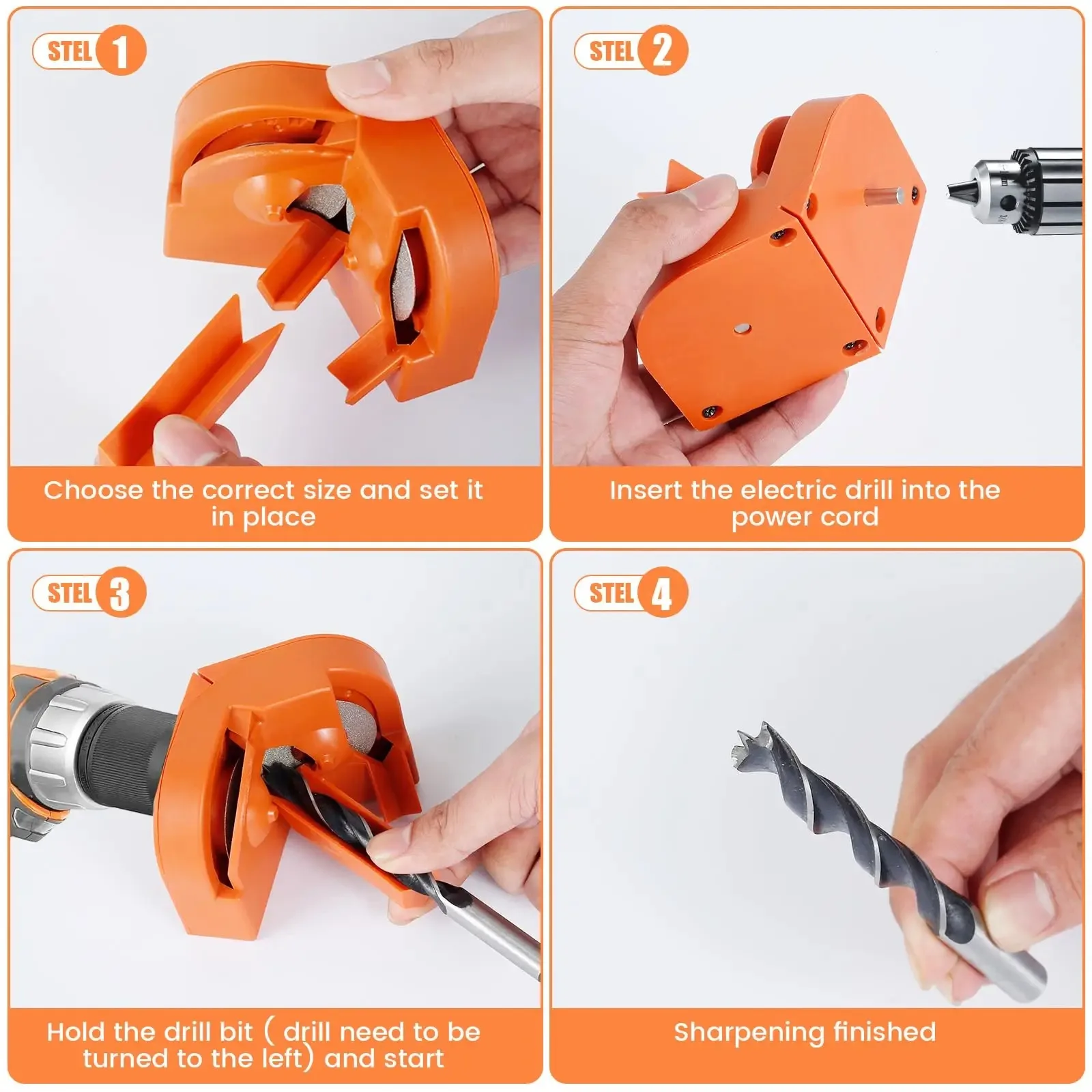 Multipurpose Drill Bit Grinding Sharpener Electric Impact Drill Knife Sharpener Disposable Double-sided Polishing
