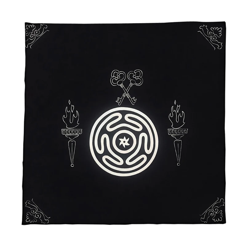 Hecate Goddess Tarot Tablecloth Tarot Spread Witch Altar Cloth For Tarot Readings Divination Pendulum Ritual Mat Board Game Pad 6