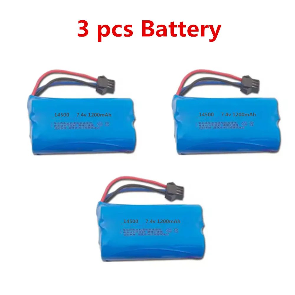 Batterie Drone JJRC C8812 7.4V 1200mAh - Lot 1/2/3 Pces + Câble USB