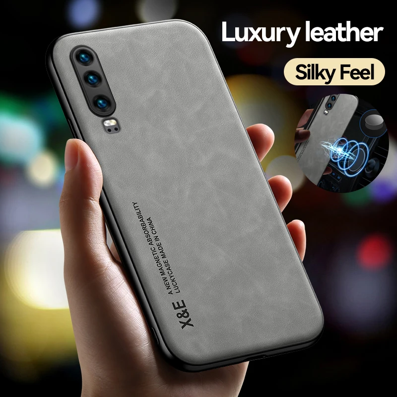 Luxury Leather Phone Case For Huawei Mate 20 30 40 Plus 20X P20 P30 P40 P50 Lite Pro Nova 4E 5 6 7 9 10 SE 5G Silicone C_voghion.com