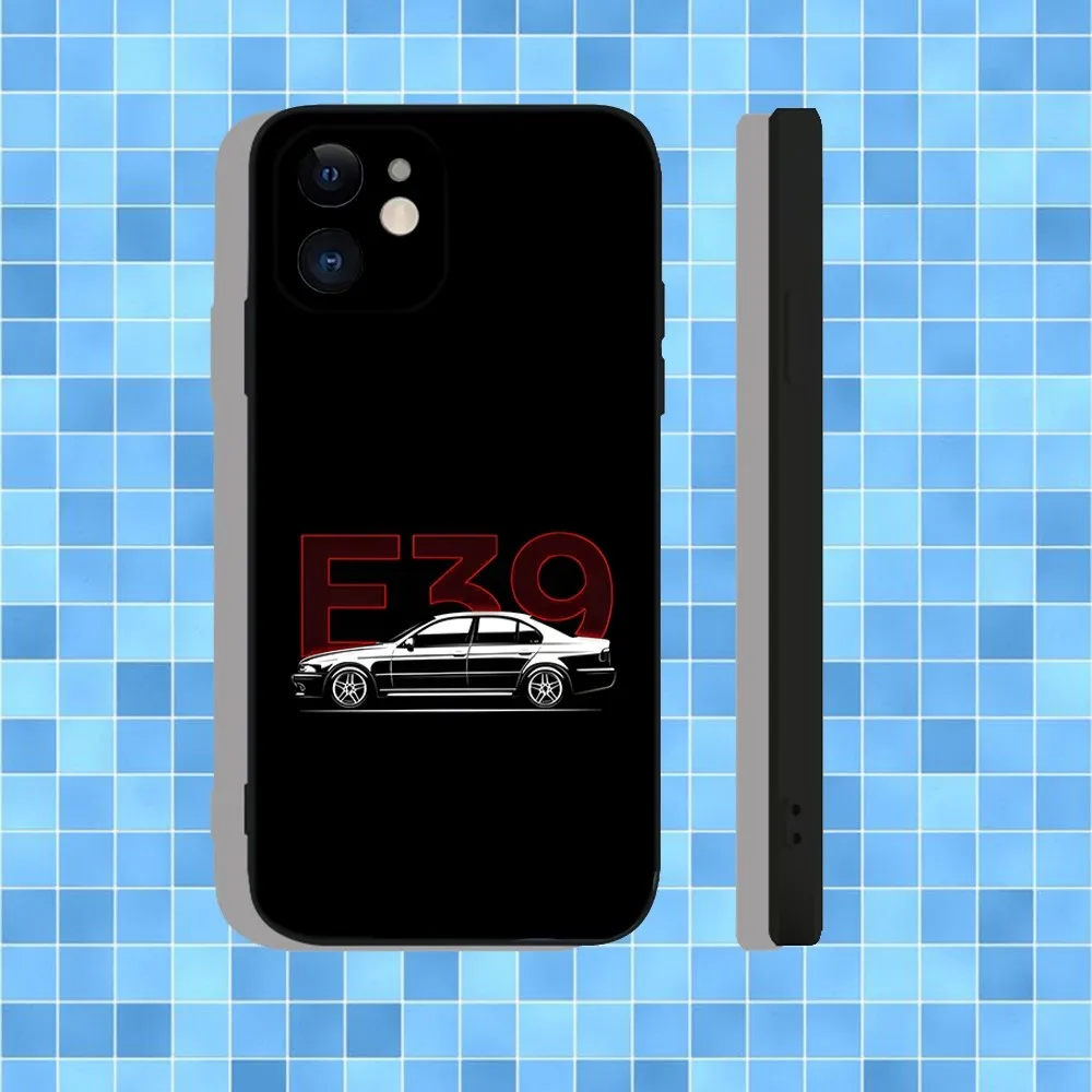 Vintage M3 E36 DTM Car Soft Silicone Black Phone Case