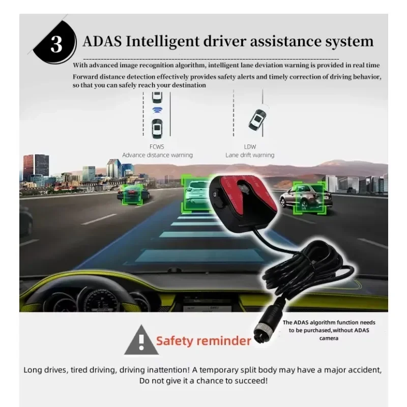 HD 1080P AI 8채널 MDVR 4G WiFi GPS 8채널 SD HDD BSD ADAS DMS 블랙박스 차량용 비디오 레코더 모바일 DVR 시스템