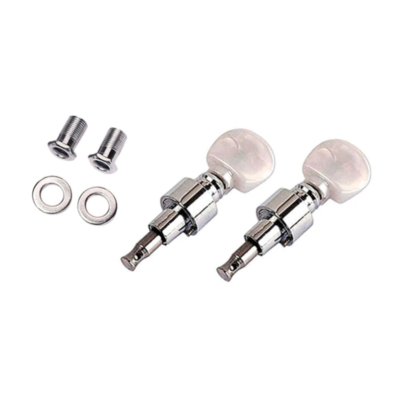 

652F 2Pcs Banjo Machine Head Tuning Tuner Peg Banjo Replacement Parts Banjo Tuning Pegs Tuners String Keys Banjo Tuning