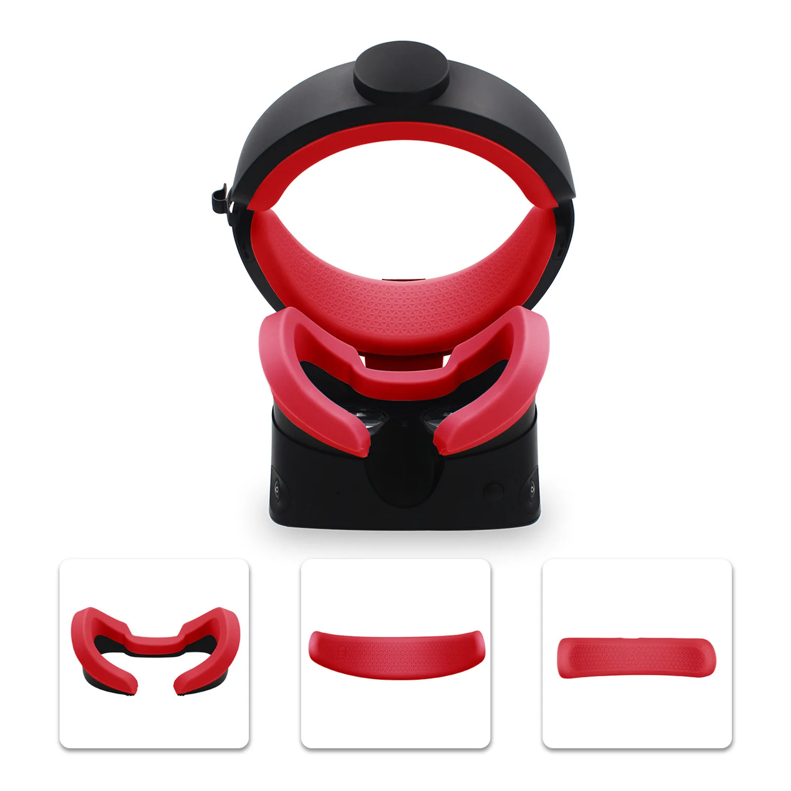 New 3 In1 VR Face Pad &Front Rear Foam Silicone Covers For OculusRift S VR Glasses Eye Mask Face Mask Skin Rift S Accessories