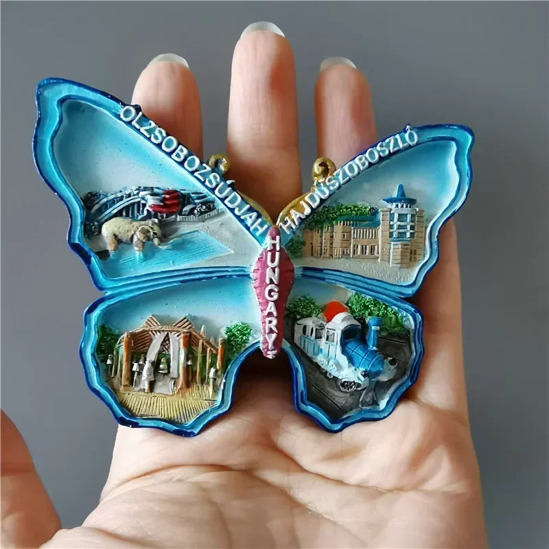 Magnete Frigorifero 3D Budapest Ungheria - Souvenir Viaggio, Architettura, Regalo Promozione, Decorazione Casa, Resina 7,5x5 Cm