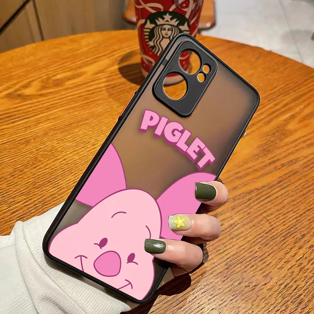 thumbnail image 1 of Matte Phone Case for OPPO RENO 8 8T 7Z 7 6Z 6 5 4 3 PRO PLUS 4G 5G Hard Case Funda Coque Capa Shell Cover Cute Pink Piglet Anime, 1 of 5