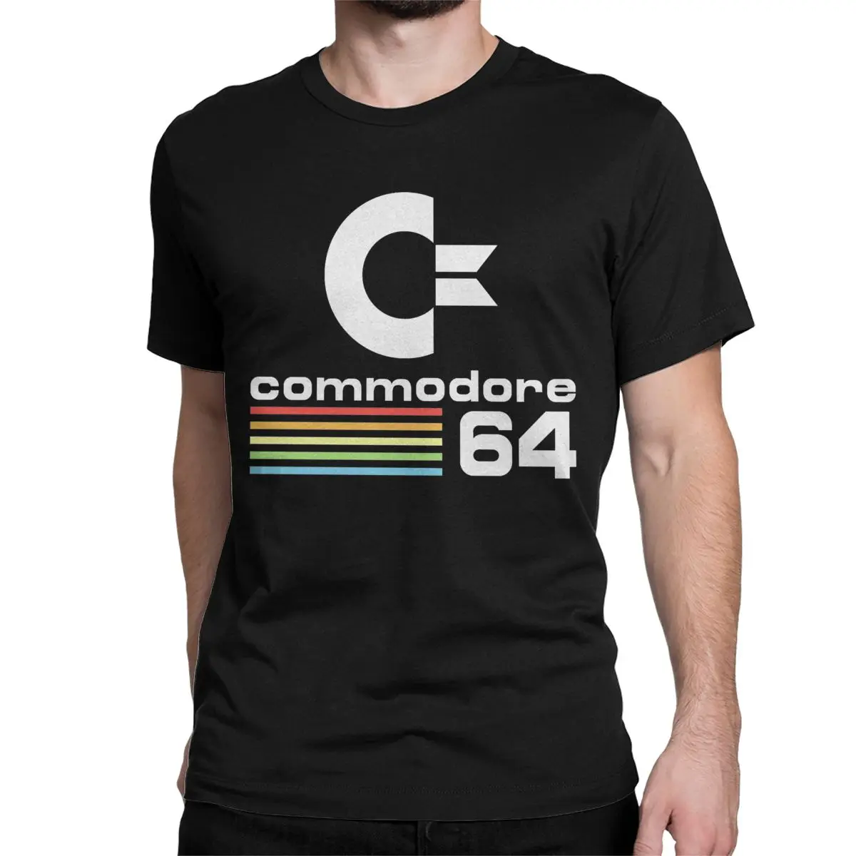 

Commodore 64 T Shirt Men Pure Cotton Novelty T-Shirts Crewneck Tee Shirt Short Sleeve Clothes Summer