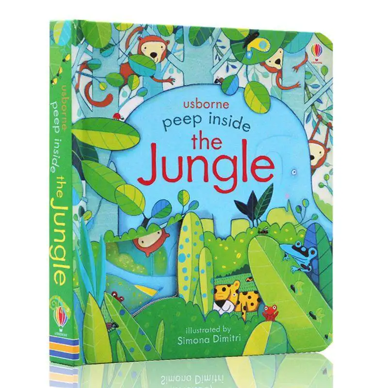 

MiluMilu Usborne PeeP InsIde The Jungle Buku Children's English Enlightenment Picture Book