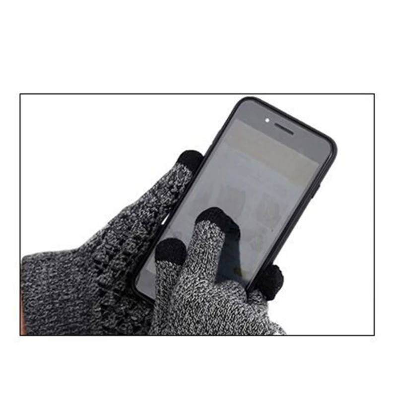 Kid Touchscreenes Gloves Soft & Breathable Winter Warm Mittens Solid Knit Gloves Non slip touches screen gloves for kids winter gloves ski gloves