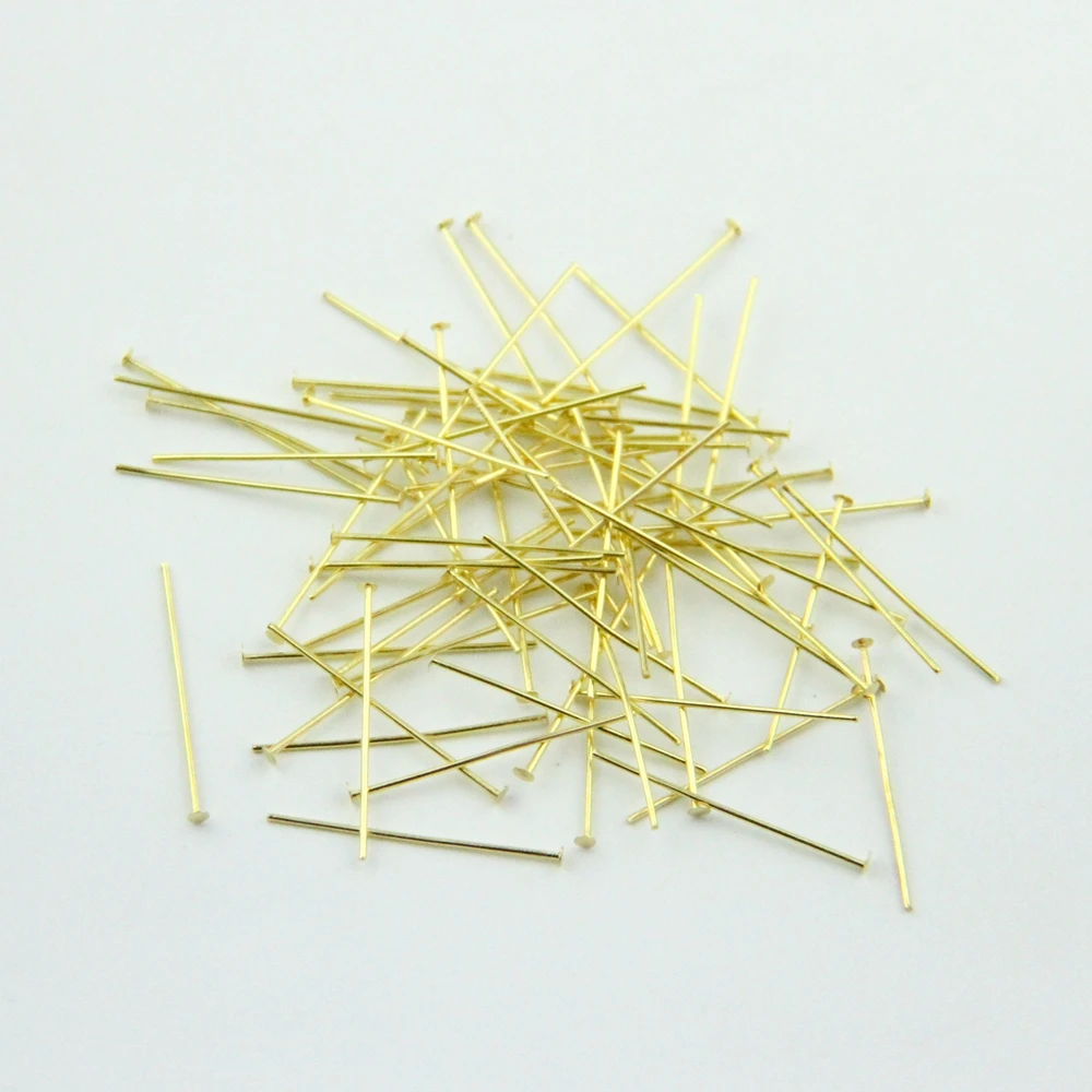 Metal T Needles 500/1000pcs 20/40mm Golden/Chromium/Bronze Color Plated Pins For  Diy Pendant Accessories Connecting And Hanging