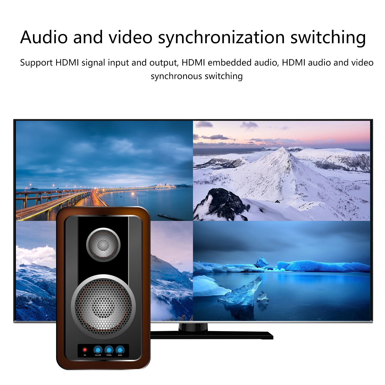 Ƽ ũ ƼĪ μ TV ö̽ ڽ, KVM HDMI ȣȯ, 4x1   Ʈѷ, 4K HD 1080P