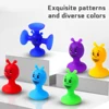 1/19pcs Suction Cup Building Toy Soft Cartoon Bees Blocks Sucker Toy Parent-child Interactive Game Gift Kids Learning Toys 5