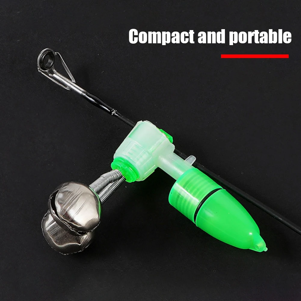 20-1PCS Fish Bite Alarm Twin Spiral Bells Fishing Indicator Bait Alarm Outdoor Night Fishing Alarm Bell Fishing Equipment 4