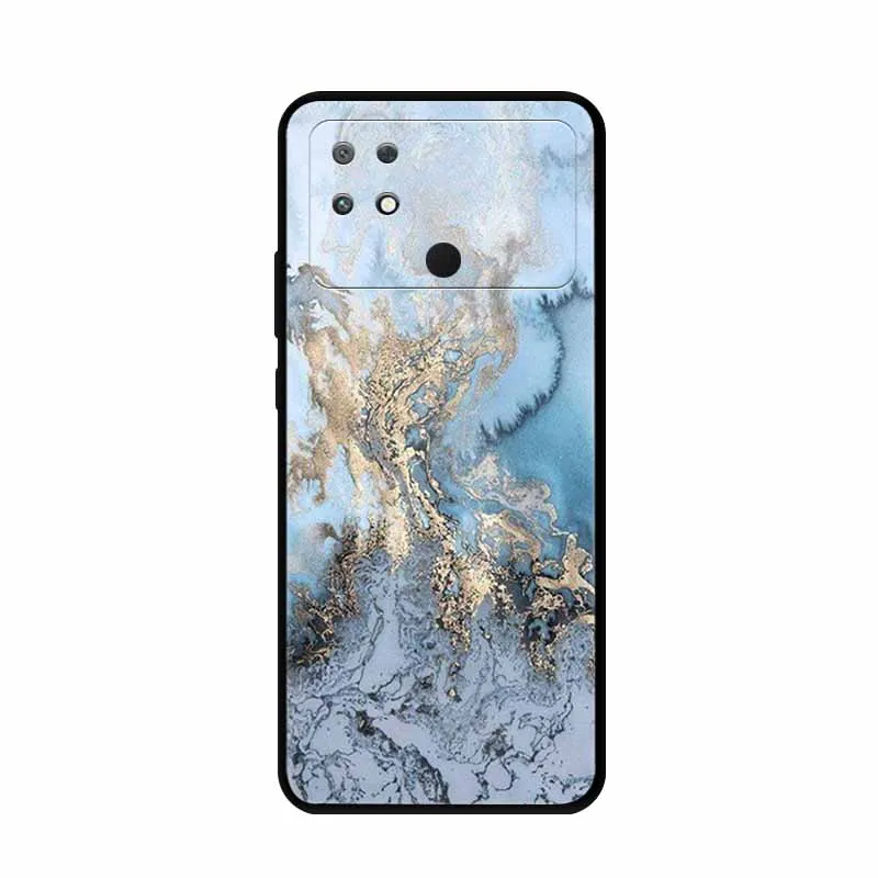 Stylish Soft TPU Silicone Back Cover for Xiaomi Poco C40 - Fashionable Protection Bumper Case