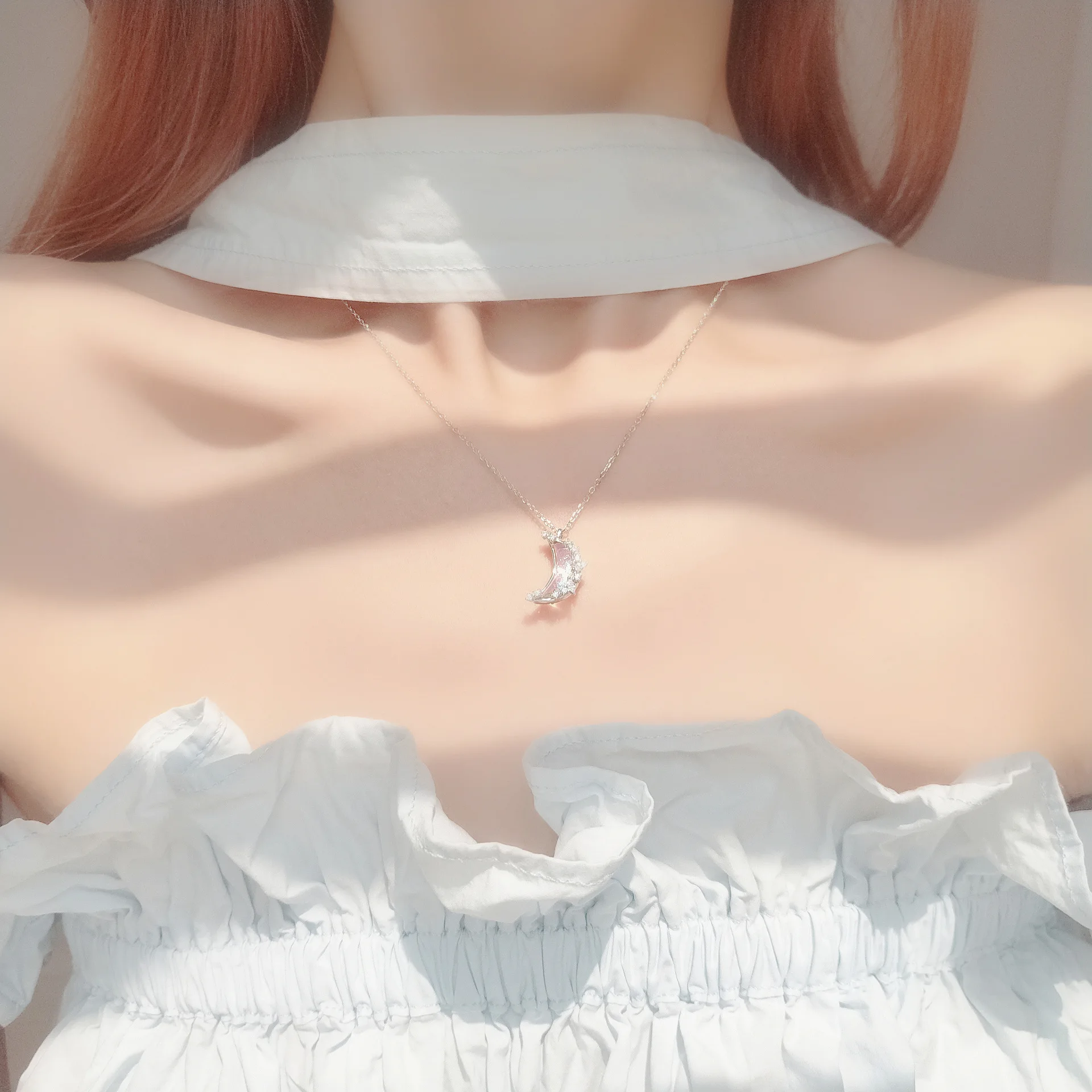 2025 Damenmode 2024 Süße Modekette mit Sternen, Neumond und Wolken-Schlüsselanhänger, Änderung der Zuckerfarbe, Geburtstagsgeschenk, Damen_voghion.com