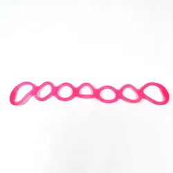 Enhanced Silicone Resistance Exercise Band for Yoga, Legs, and Arms Workout (Pink)