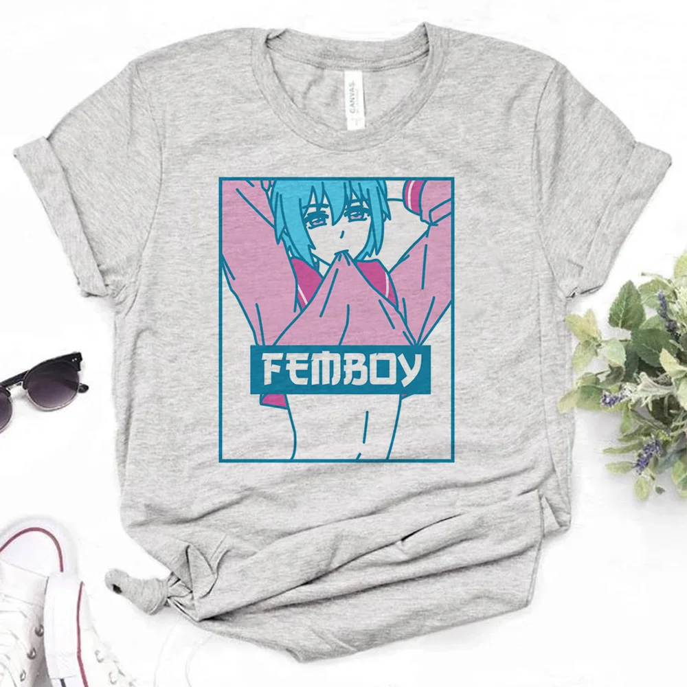 

Femboys t shirt women designer anime comic top female harajuku 2000s graphic clothing