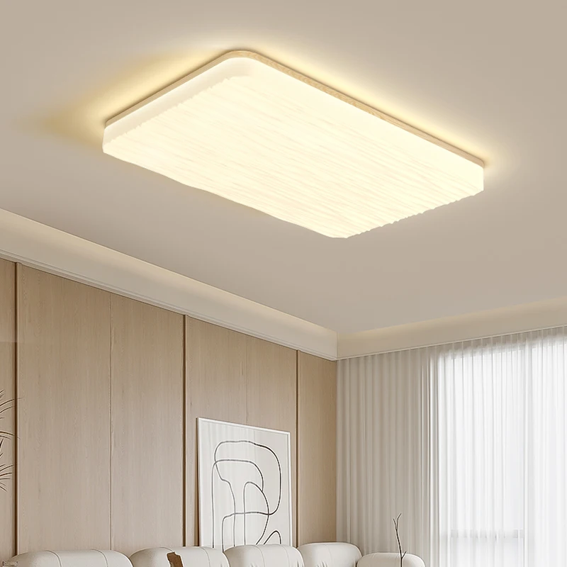 

Simple Modern Ceiling Lights Living Room Bedroom LED Ceiling Lamp Round Square Wood Lamp New Home Indoor Decor Lighting Fixtures