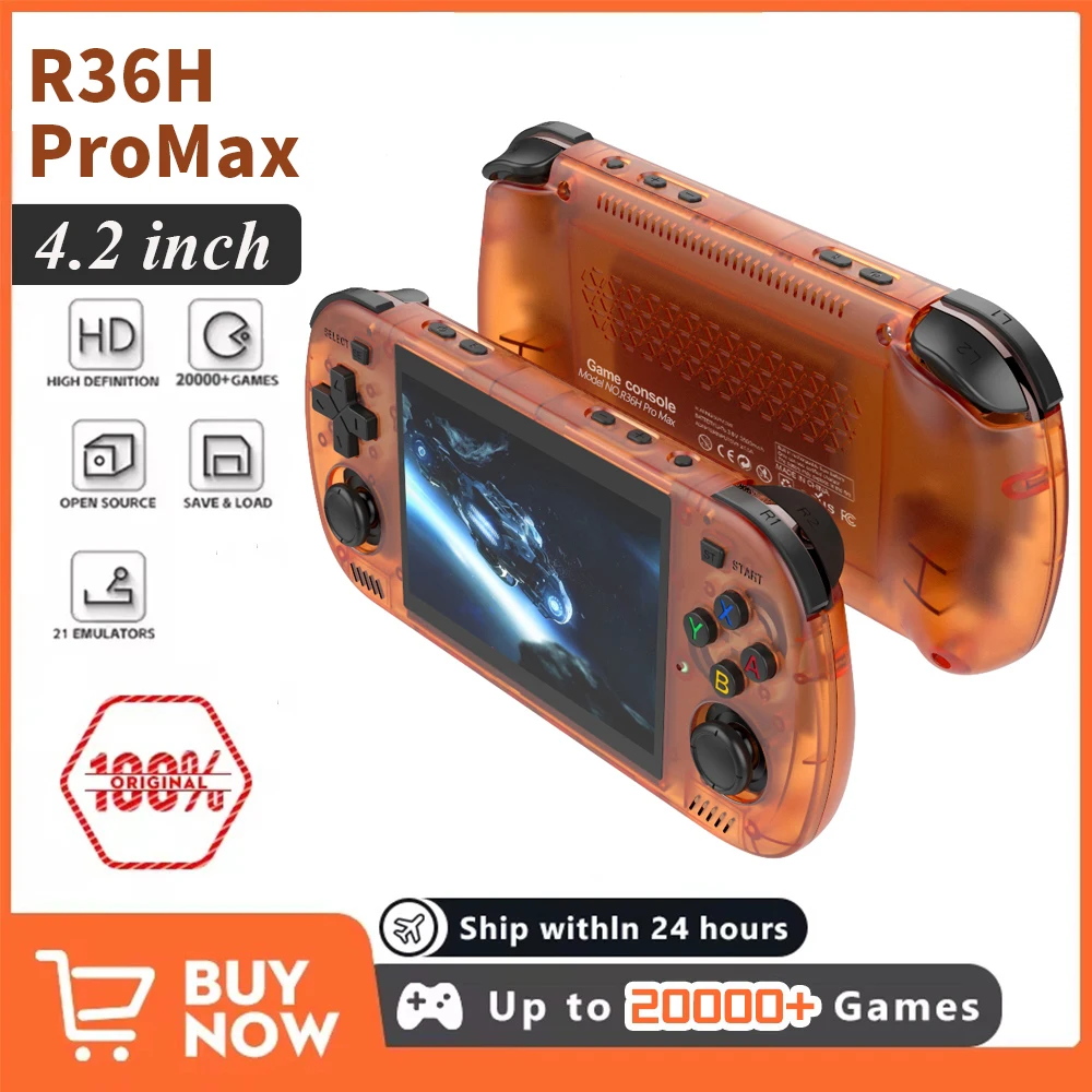 Consola de videojuegos portátil R36S/ R36H, sistema Linux, pantalla IPS Consola de videojuegos portátil R36S/ R36H, sistema Linux, pantalla IPS