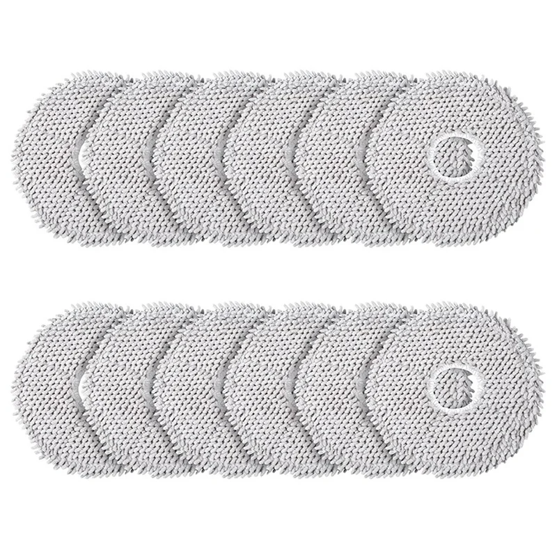 

PROMOTION!Pack Of 12 Wipes Accessories For Xiaomi X10+&Dreame L10S Ultra/L10 Ultra Robot Vacuum Cleaner, Microfibre Wet Mop Pads