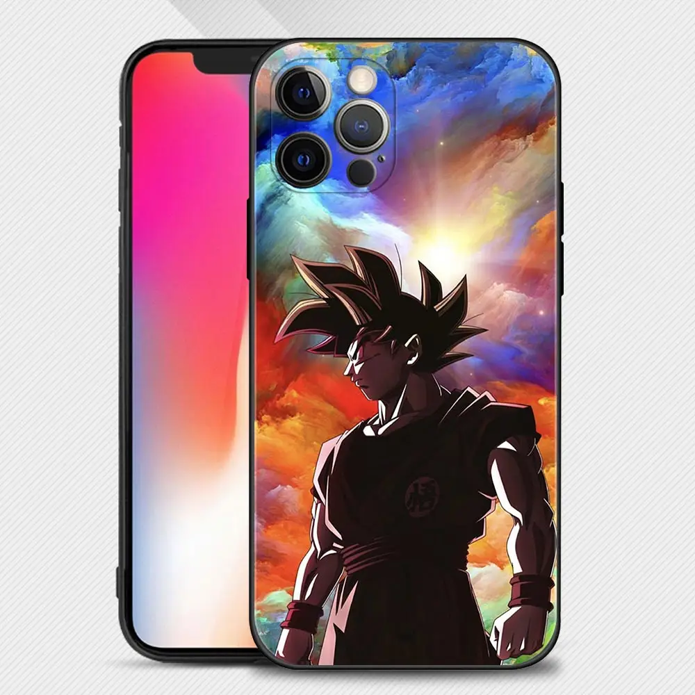 case for iphone se Phone Case for iPhone 13 12 11 Pro XS Max XR X 8 7 Plus 13mini 12mini Cover Silicone Funda Dragon Ball Galaxy Vegeta IV Son Goku best iphone se case