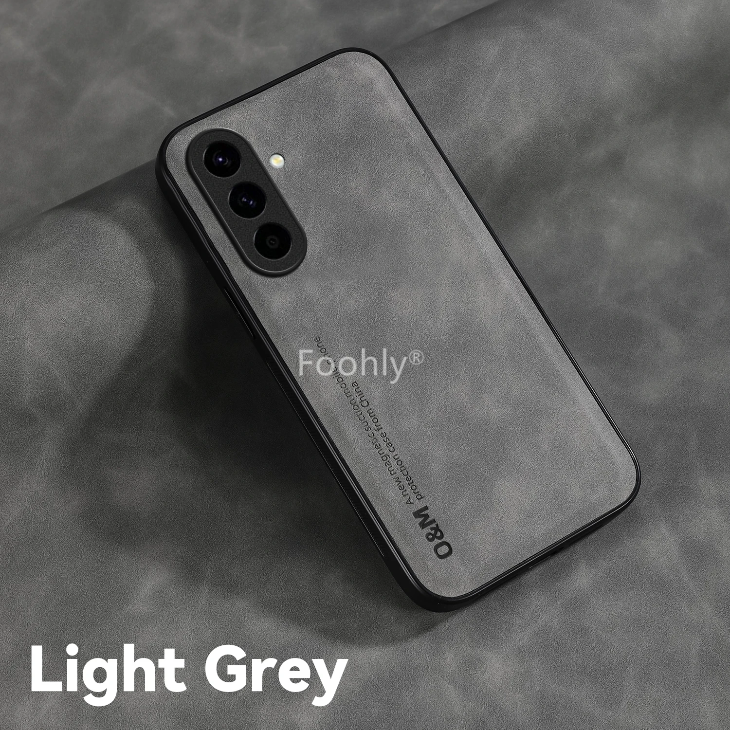 Nubuck Leather Shockproof Magnetic Protective Phone Case Cover
