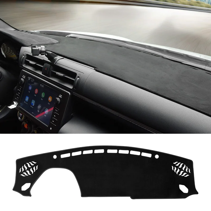 

Flannel Car Dashboard Cover Pad For Toyota GR86 Subaru BRZ Instrument Panel Sunshade Protector Anti-UV Carpet Non-Slip Dash Mat