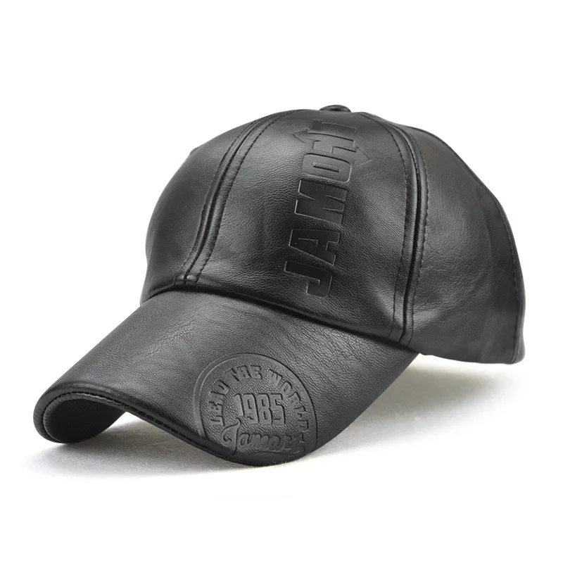 Leather Baseball Cap Men's Fashion Sports Caps Army Military Hat Man Baseball Cap British Vintage Cowhide Leather Hats baseball cap baseball caps
