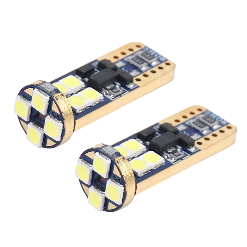 T10 168 LED 자동차 전구, 194 W5W 12-SMD 3030 칩셋 LED 전구 캔버스, 자동차 인테리어 돔 맵 도어  라이센스, 40 개
