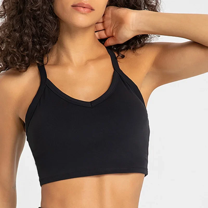 Solid Color Yoga Tight Sports Bras For Women Women's Fitness Zipper Bra Sportswear Woman Gym Training Female Crop Tops