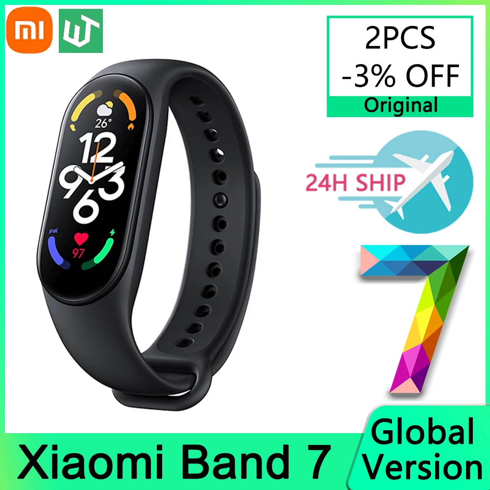 Xiaomi Mi Band 7 1.62 AMOLED Smart Watch Fitness Tracker Global Version