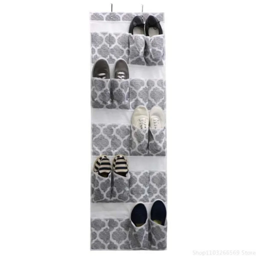 

Large Arabesque Non-woven Storage Box with Label Window, Grey
