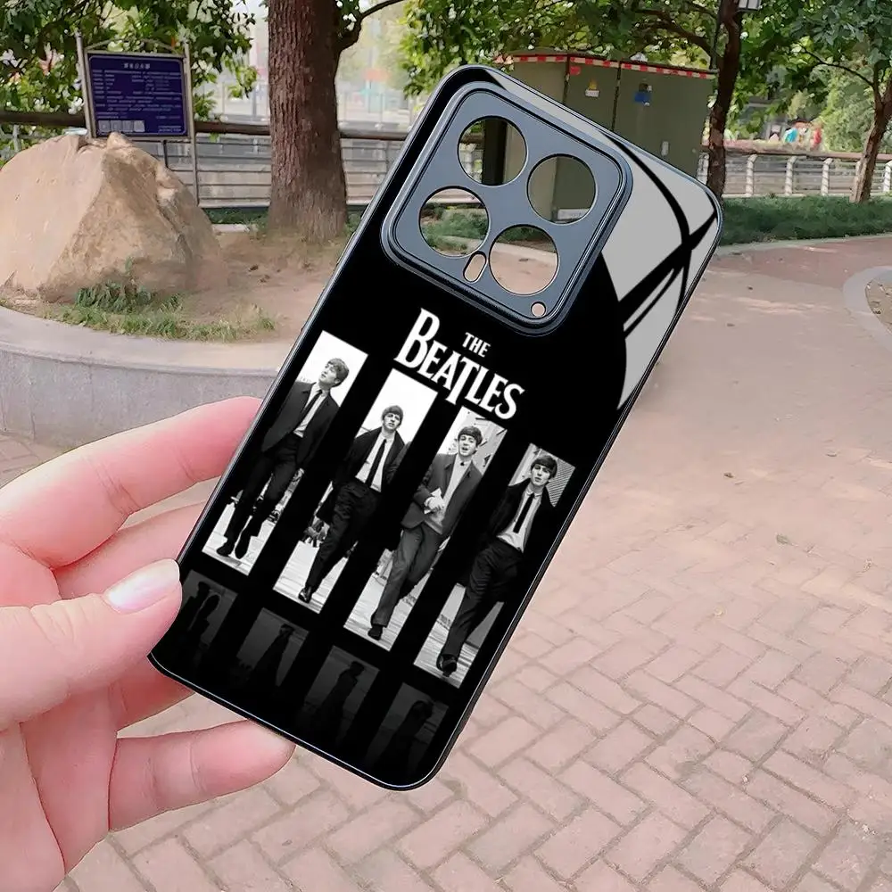 Premium Glass Cover Phone Case - The Rock Beatles Band Design